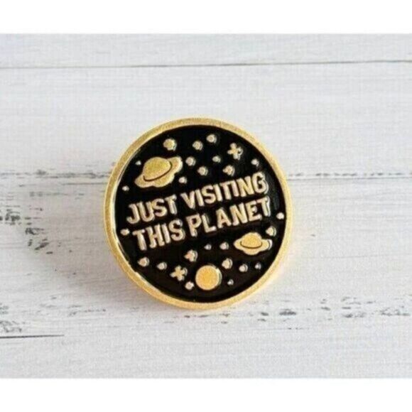 3/20 Just Visiting Enamel Pin - Picture 1 of 1